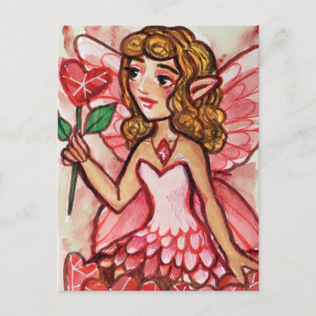 Valentine's Day Fairy                              Postcard (Front)