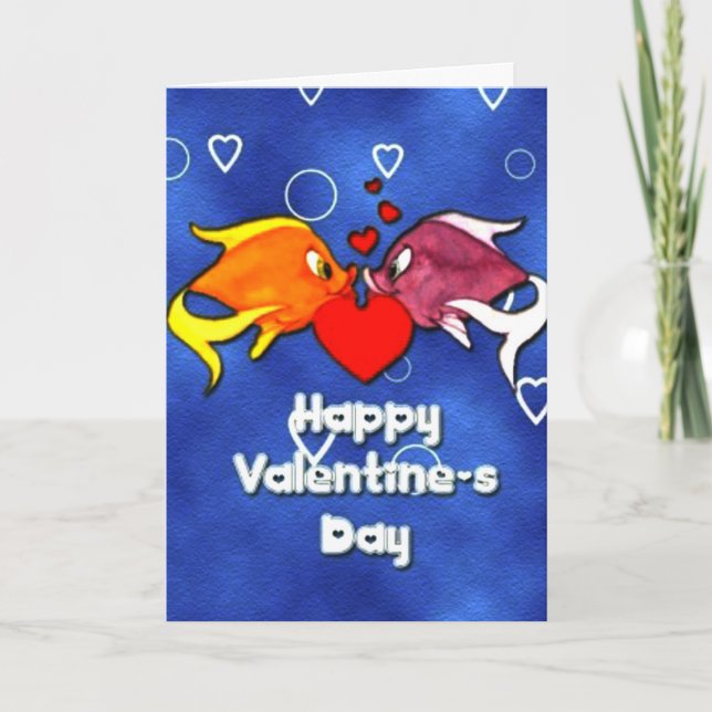 Valentine's Day Fish Card (Front)
