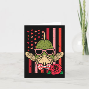Valentines Day Fish Flag Patriot Fisherman Men Card