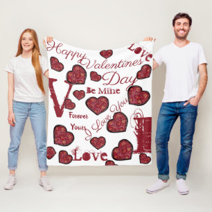 VALENTINES DAY FLEECE BLANKET