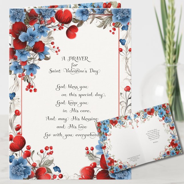  Valentines Day Floral Friendship Christian Holiday Card (Creator Uploaded)