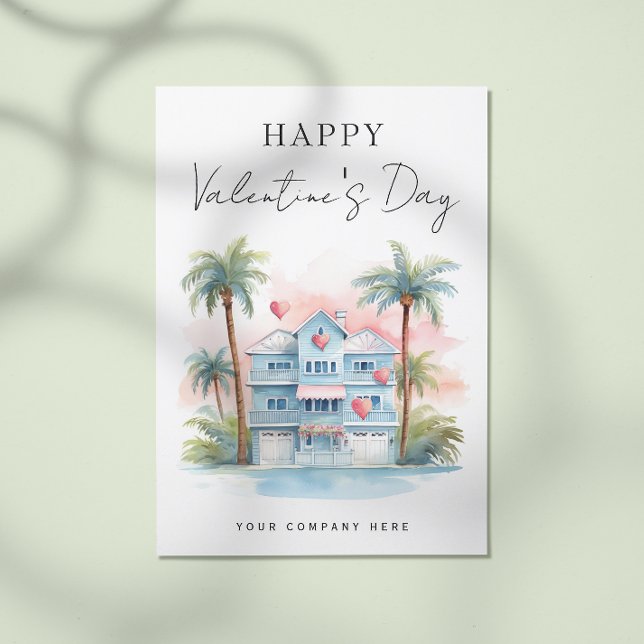 Valentine's Day Florida House Realty Marketing Holiday Postcard (Creator Uploaded)