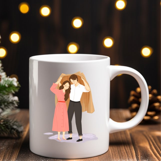 Valentine's Day for Couple Two-Tone Coffee Mug (Creator Uploaded)