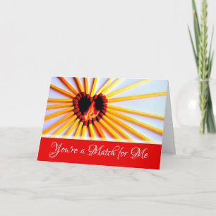 Valentine's Day for Wife You're a Match for Me Card
