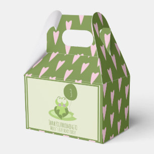 Valentines  Day Frog Birthday Green Thank You  Favour Box