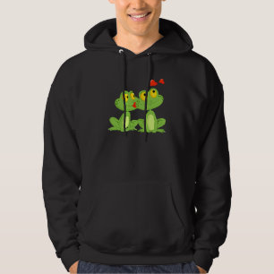 Valentines Day Frogs Heart Boyfriend Girlfriend Hoodie
