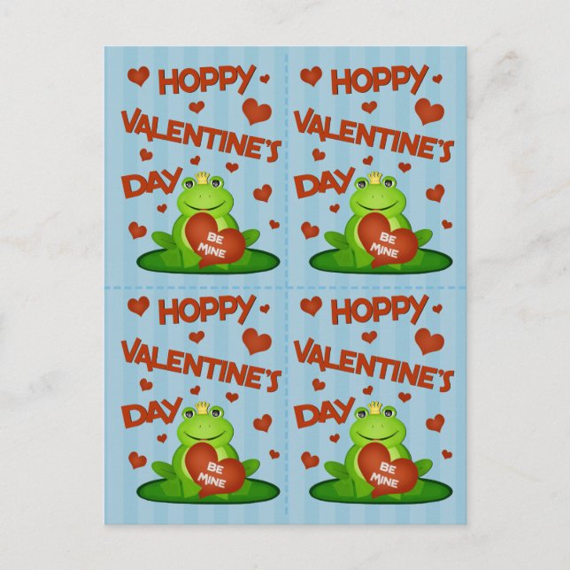 Valentine's Day Funny Frog Prince Cards (4) (Front)