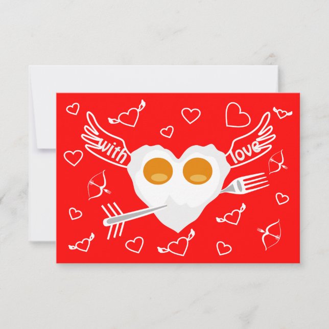 Valentine's day funny heart Custom Invitation (Front)