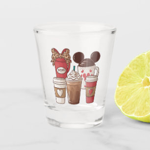 Valentine's Day Funny Latte Coffee Lover Shot Glass
