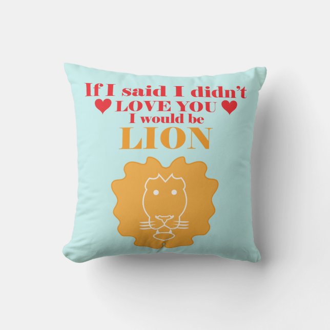 Valentine's day funny pillow gift animal (Front)