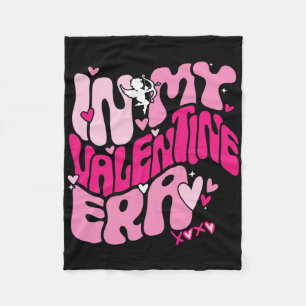 Valentine's Day Funny Valentine's Day In My Valent Fleece Blanket