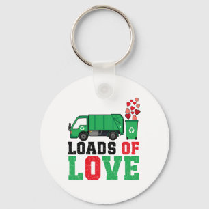 Valentines Day Garge Truck Loads Of Love Valentine Key Ring