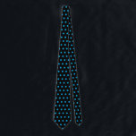 Valentine's Day Gift Blue Polka Dots Black Cool Tie<br><div class="desc">Designed with cute blue polka dots patterns in solid black background. You may change to any background colour as you wish. Makes a great gift or party favour for any event!</div>