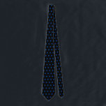 Valentine's Day Gift Blue Polka Dots Black Custom Tie<br><div class="desc">Designed with cute blue polka dots patterns in solid black background. You may change to any background colour as you wish. Makes a great gift or party favour for any event!</div>
