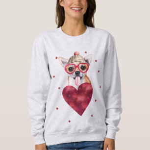 Valentine's Day Gift Chihuahua Dog Sweatshirt