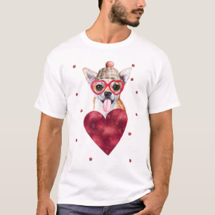 Valentine's Day Gift Chihuahua Dog T-Shirt