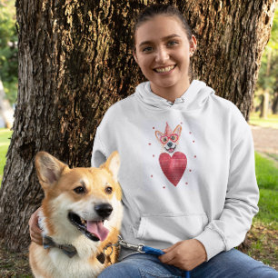 Valentine's Day Gift Corgi Dog Hoodie