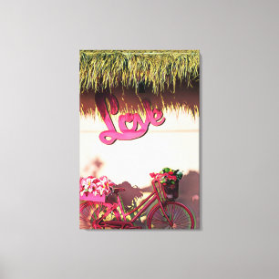 Valentine's day gift for bikers canvas print