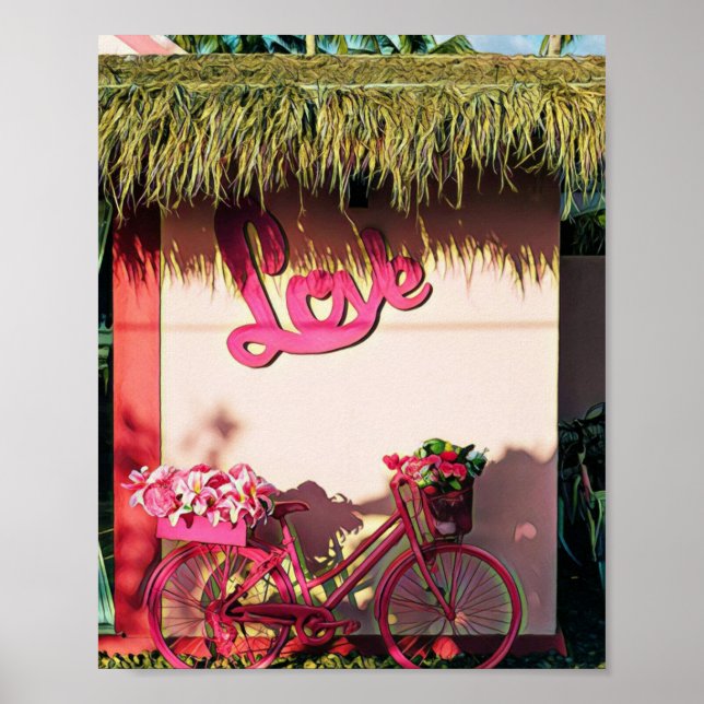Valentine's day gift for bikers poster (Front)