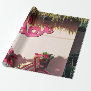 Valentine's day gift for bikers wrapping paper