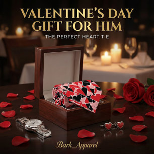 Valentine's Day Gift for Boyfriend/Husband Tie