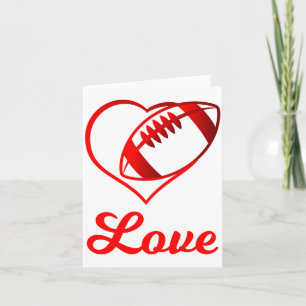 Valentines Day Gift For Football Lovers  Card