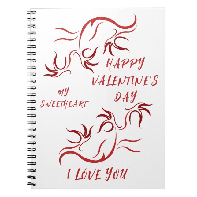 VALENTINE'S DAY GIFT FOR GIRLFRIEND, WIFE, HUSBAND NOTEBOOK (Front)