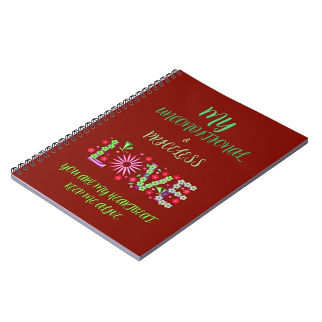 VALENTINE'S DAY GIFT FOR GIRLFRIEND, WIFE, HUSBAND NOTEBOOK (Left Side)