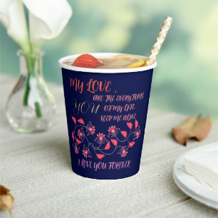 VALENTINE'S DAY GIFT FOR GIRLFRIEND, WIFE, HUSBAND PAPER CUPS