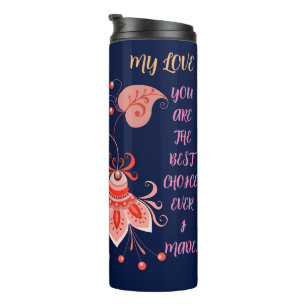 VALENTINE'S DAY GIFT FOR GIRLFRIEND, WIFE, HUSBAND THERMAL TUMBLER