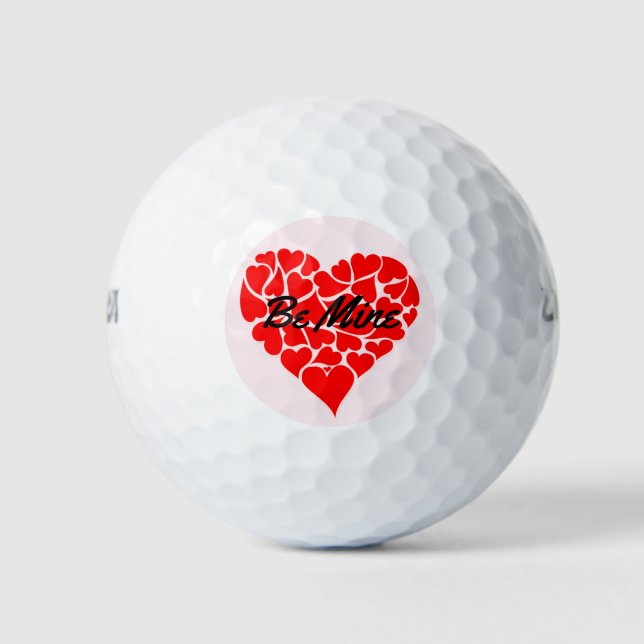 Valentine's Day Gift Golf Balls For Him (Front)