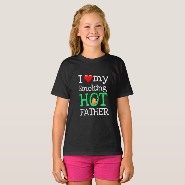 Valentine's Day Gift IDEA SMOKING HOT FATHER T-Shi T-Shirt (Front Full)