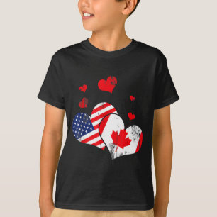 Valentine's Day Gift Maple Leaf Canada T-Shirt
