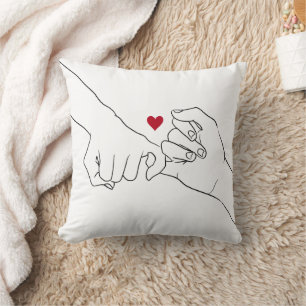 Valentine's Day Gift Pinky Promise Couple  Cushion