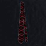 Valentine's Day Gift Red Polka Dots Black Custom Tie<br><div class="desc">Designed with cute red polka dots patterns in solid black background. You may change to any background color as you wish. Makes a great gift or party favor for any event!</div>