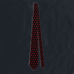 Valentine's Day Gift Red Polka Dots Black Custom Tie<br><div class="desc">Designed with cute red polka dots patterns in solid black background. You may change to any background color as you wish. Makes a great gift or party favor for any event!</div>