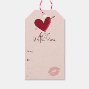 Valentine's Day, gift tags, love, romantic, heart  Tags