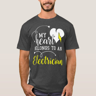 Valentines Day Gifts for Him Her Electrician T-Shirt