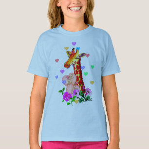 Valentine's Day Giraffe T-Shirt