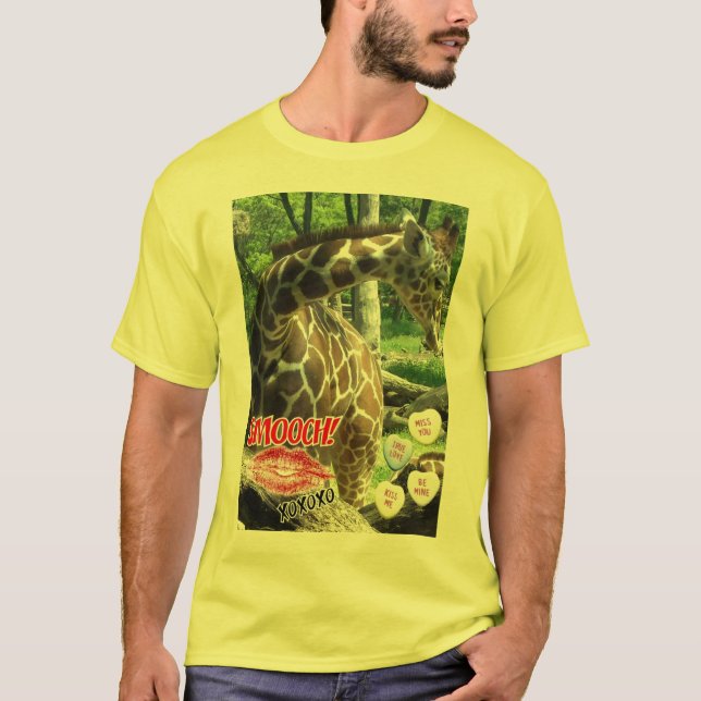 Valentine's Day Giraffe T-Shirt (Front)