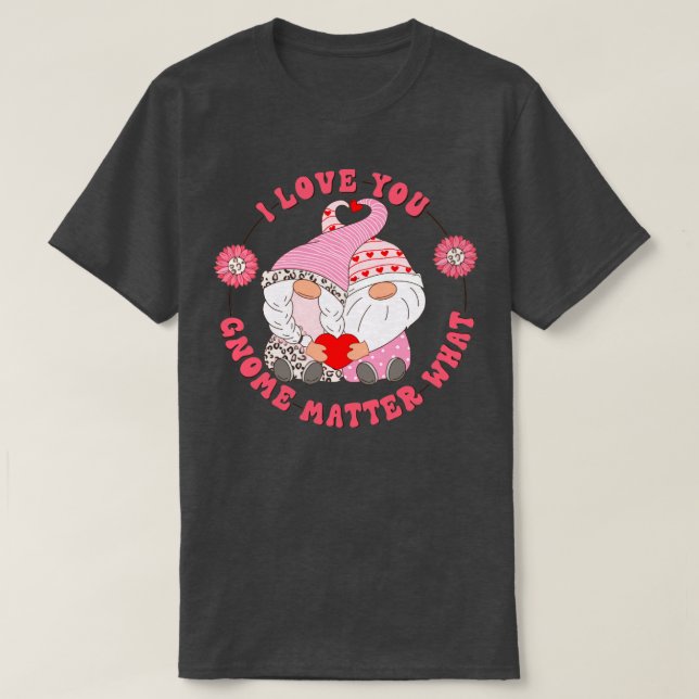 Valentines Day Gnome4 T-Shirt (Design Front)