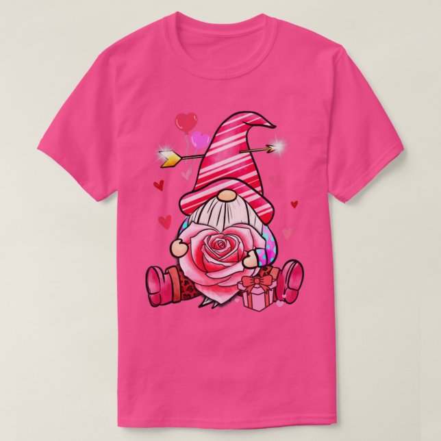 Valentines Day Gnome8 T-Shirt (Design Front)