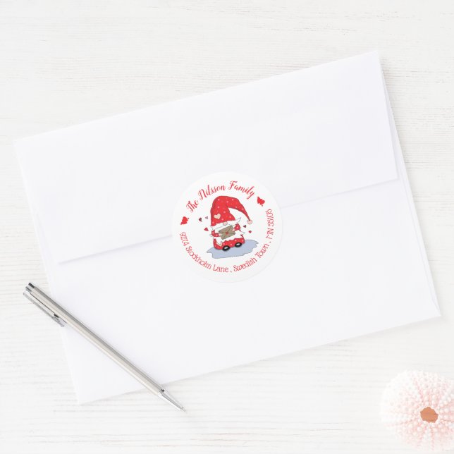 Valentine's Day Gnome Envelope Seal Stickers (Envelope)
