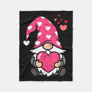 Valentines Day Gnome Heart Cute Love Women Girls K Fleece Blanket