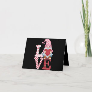 Valentines Day Gnome Love Couple Gifts for Her  Card