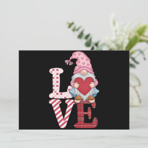 Valentines Day Gnome Love Couple Gifts for Her  Thank You Card