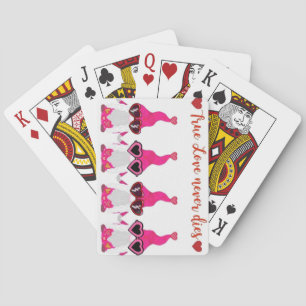 Valentine's Day gnomes Playing Cards