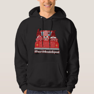 Valentine's Day Gnomes Red Hearts Cute Hoodie