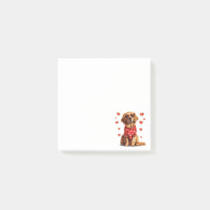 Valentines Day Golden Retriever Dog Post-it Notes