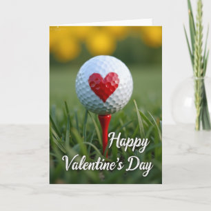 Valentines Day Golf Card